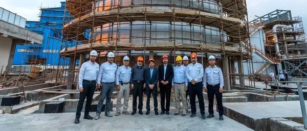 بازدید مدیرعامل شرکت ملی صنایع پتروشیمی و مدیرعامل هلدینگ خلیج فارس از پتروشیمی  صدف