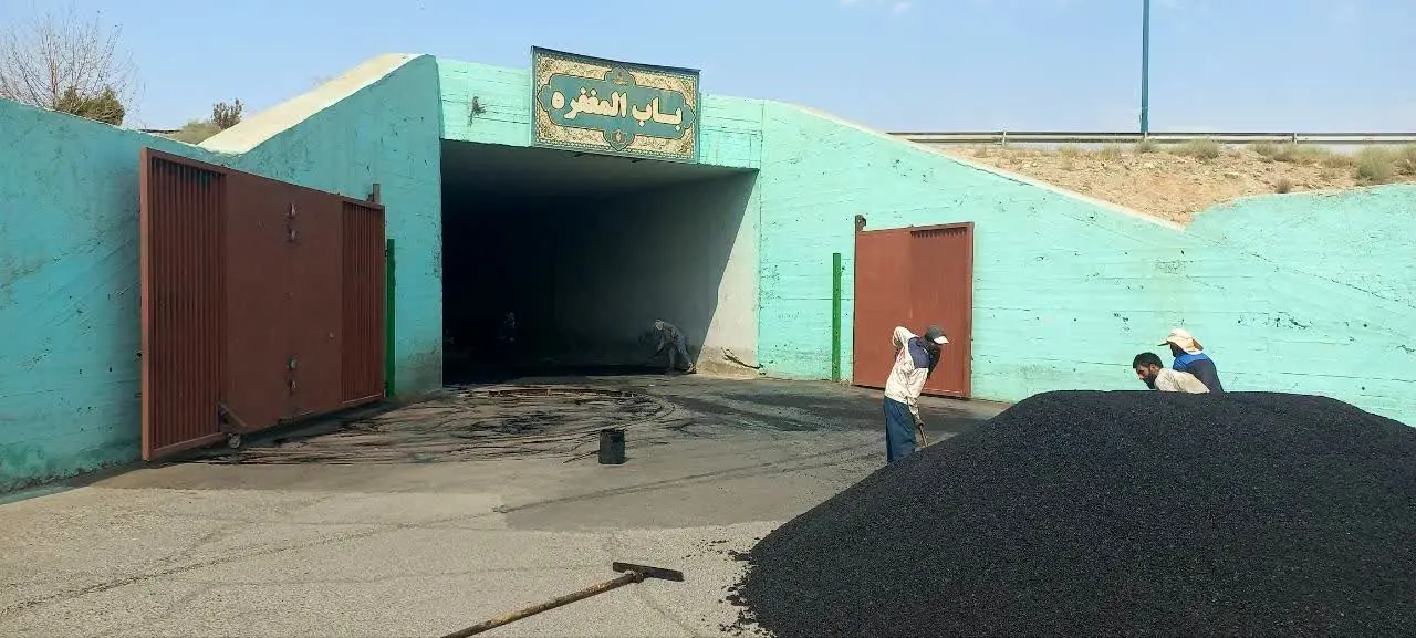 آماده‌سازی دو پارکینگ موقت و لکه گیری آسفالت معابر در بهشت زهرا(س)

