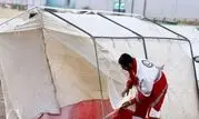 توزیع ۳۱۸۰ تخته چادر بین زلزله زدگان هرمزگان