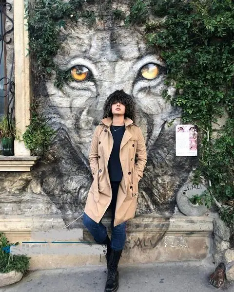 عکس عجیب و ترسناک خانم بازیگر در خارج از ایران
