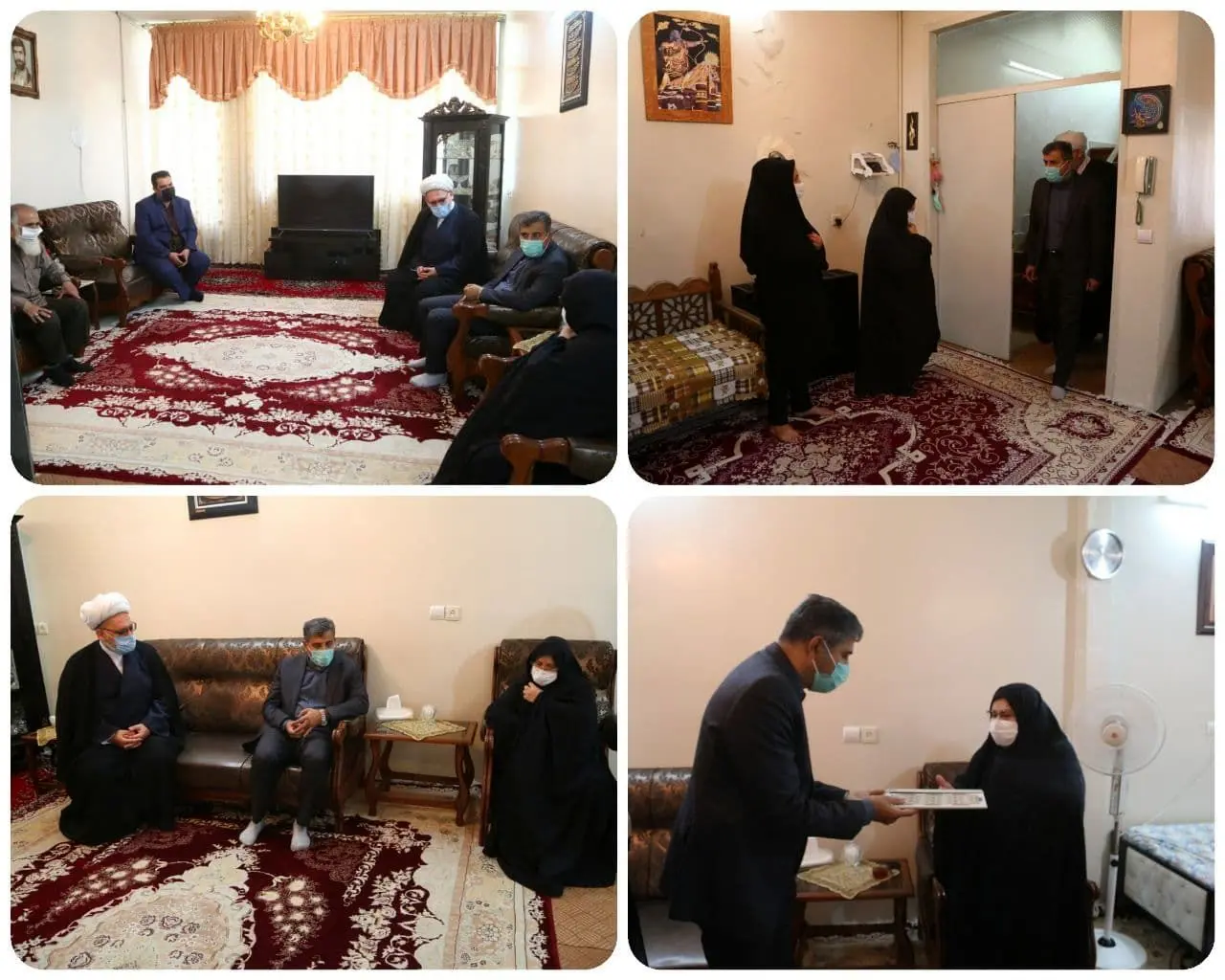 دیدار شهردار منطقه ۱۵ با خانواده شهید داوود ابوالقاضی از شهدای سوم خرداد 