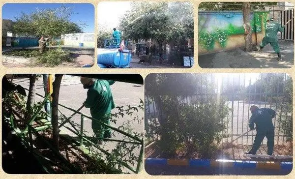 بازپیرایی فضای سبز مدارس جنوبشرق تهران
