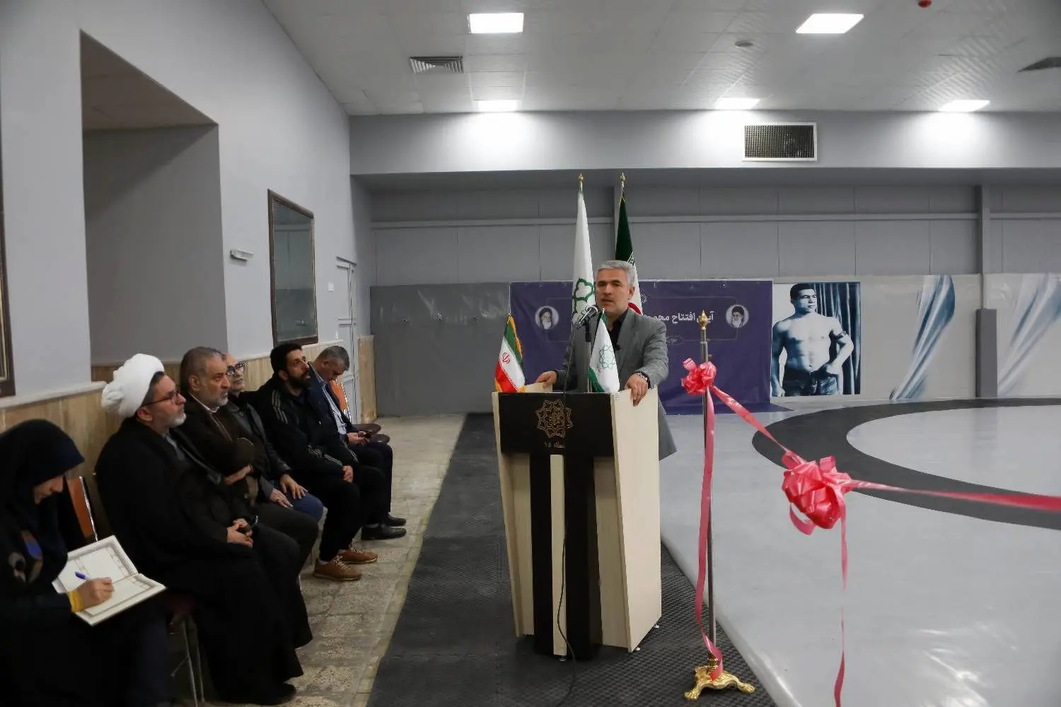 افتتاح پایگاه ورزش قهرمانی کشتی در محله اتابک منطقه ۱۵


