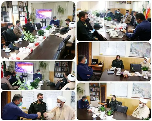 دیدار نوروزی فرمانده یگان حفاظت شرق تهران با شهردار منطقه ۱۵