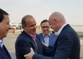 استقبال تاج از رییس فیفا+عکس

