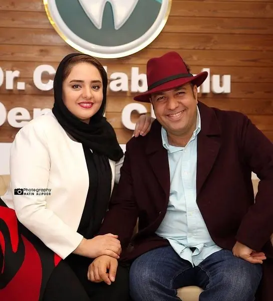 عاشقانه زن و شوهر بازیگر در کنار مزار حافظ+عکس