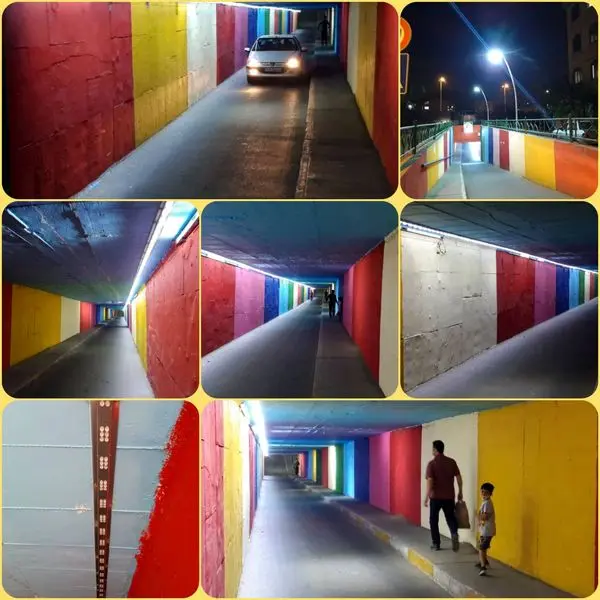 تامین روشنایی زیرگذر شورایاری در تقاطع خیابان اعظم با بزرگراه شهید نجفی رستگار منطقه 15 