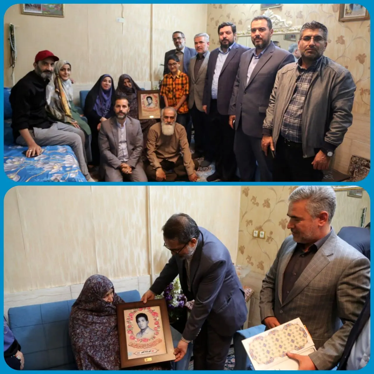 دیدار شهردار منطقه ۱۵ با خانواده شهیدعلی کرکه آبادی