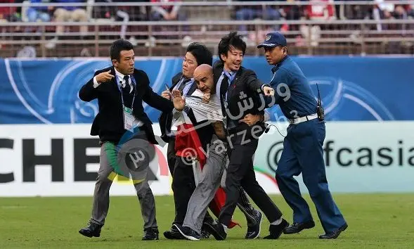 بازداشت جیمی جامپ ایرانی در فینال لیگ قهرمانان آسیا/عکس