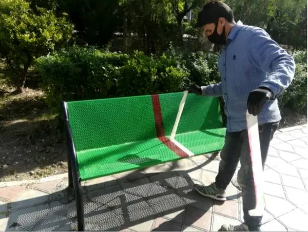 اجرای طرح فاصله گذاری اجتماعی در بوستان های شمال شرق تهران