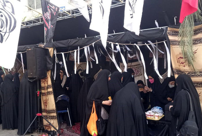حال و هوای ماه صفر و ترویج حجاب زینبی در میدان شهدا و میدان بهارستان