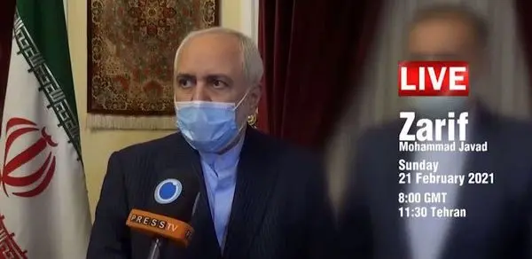 محمدجواد ظریف «رو در رو »با مرضیه هاشمی در شبکه پرس تی وی 

