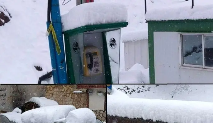 برف 40 سانتی متری در شمشک و دربندسر تهران+عکس
