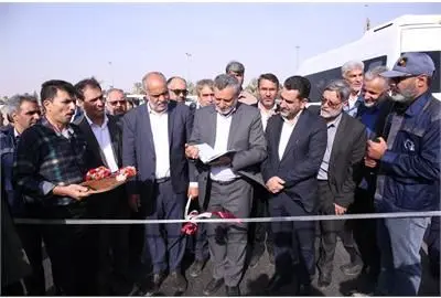 قطعه اوّل جاده بافق به بهاباد افتتاح شد

