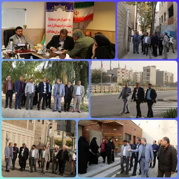 بررسی موضوعات محله اتابک در بازدید و دیدارهای مردمی شهردار منطقه 15