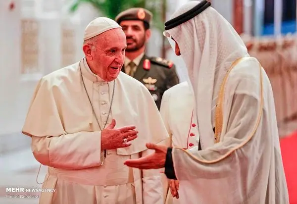سفر رهبر کاتولیک های جهان به امارات‎ + عکس