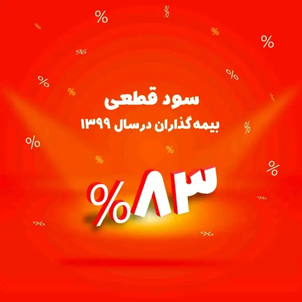 پرداخت سود موثر ۸۳ درصدی به بیمهگذاران در سال ۱۳۹۹