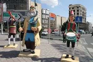 نصب المان‌های نوروز ۱۴۰۰ درمنطقه2 پایتخت 

