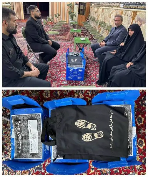 توزیع کیسههای پارچهای کفش بین هیئتهای مذهبی پایتخت