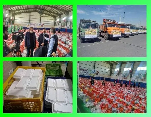 توزیع سبد ارزاق و غذای گرم به نیازمندان منطقه ۱۵

