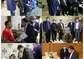  دیدار عضو هیات مدیره بانک ملت با جانبازان مرکز توانبخشی شهید بهشتی