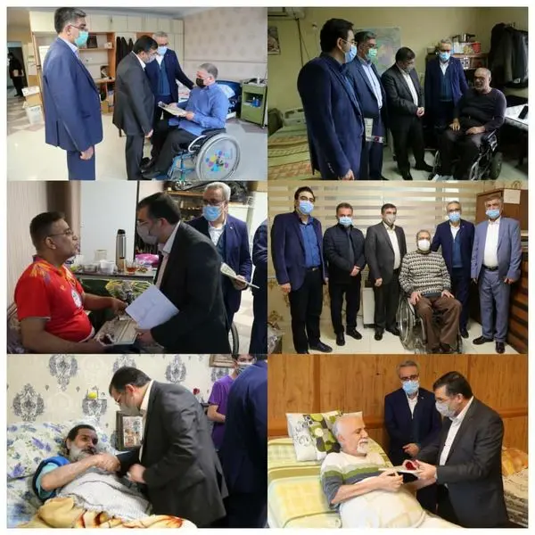 بازدید شهردار منطقه ۶ از آسایشگاه جانبازان شهید بهشتی