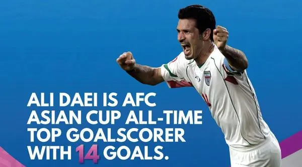 ادامه صدرنشینی علی دایی در جام ملت های آسیا