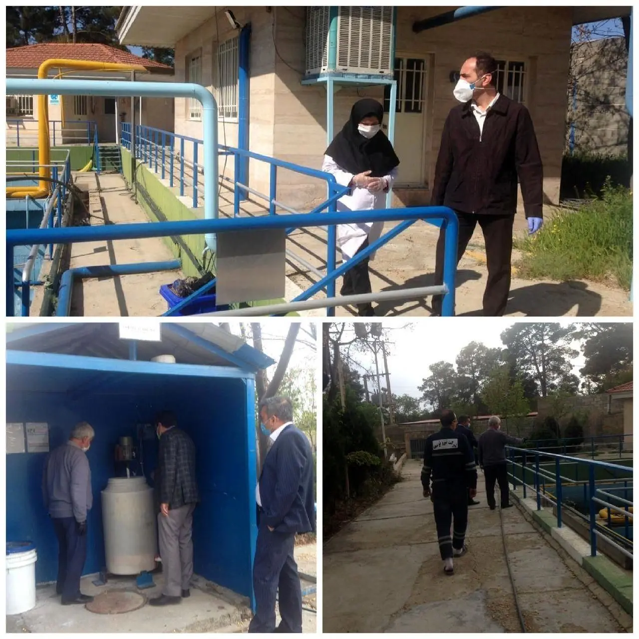  کنترل شیوع ویروس کرونا با بررسی مستمر تصفیه خانه سازمان بهشت زهرا(س)

