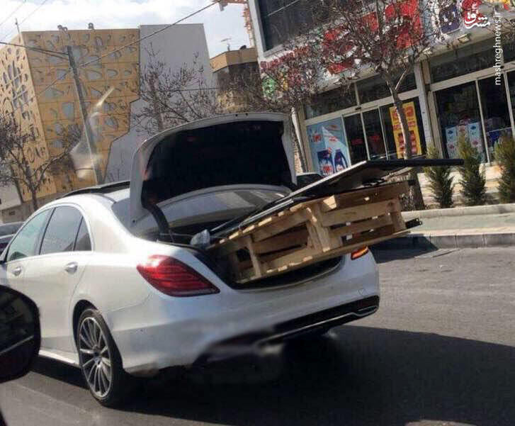 عکس/ جابجایی بار با ماشین 5 میلیارد تومانی!
