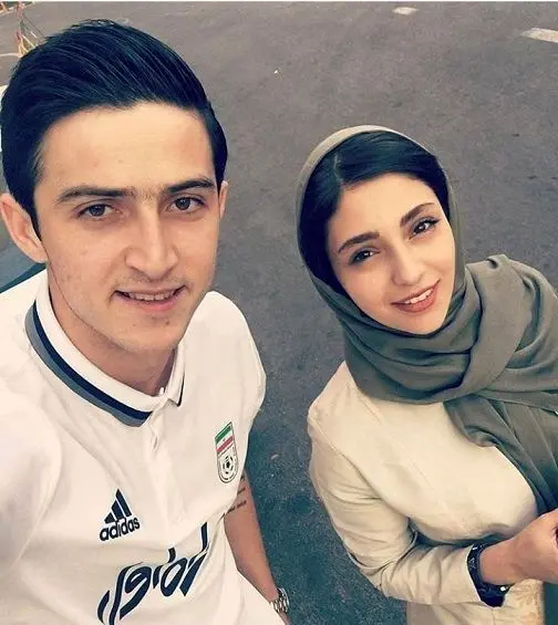 سلفی هستی مهدوی با سردار آزمون+عکس