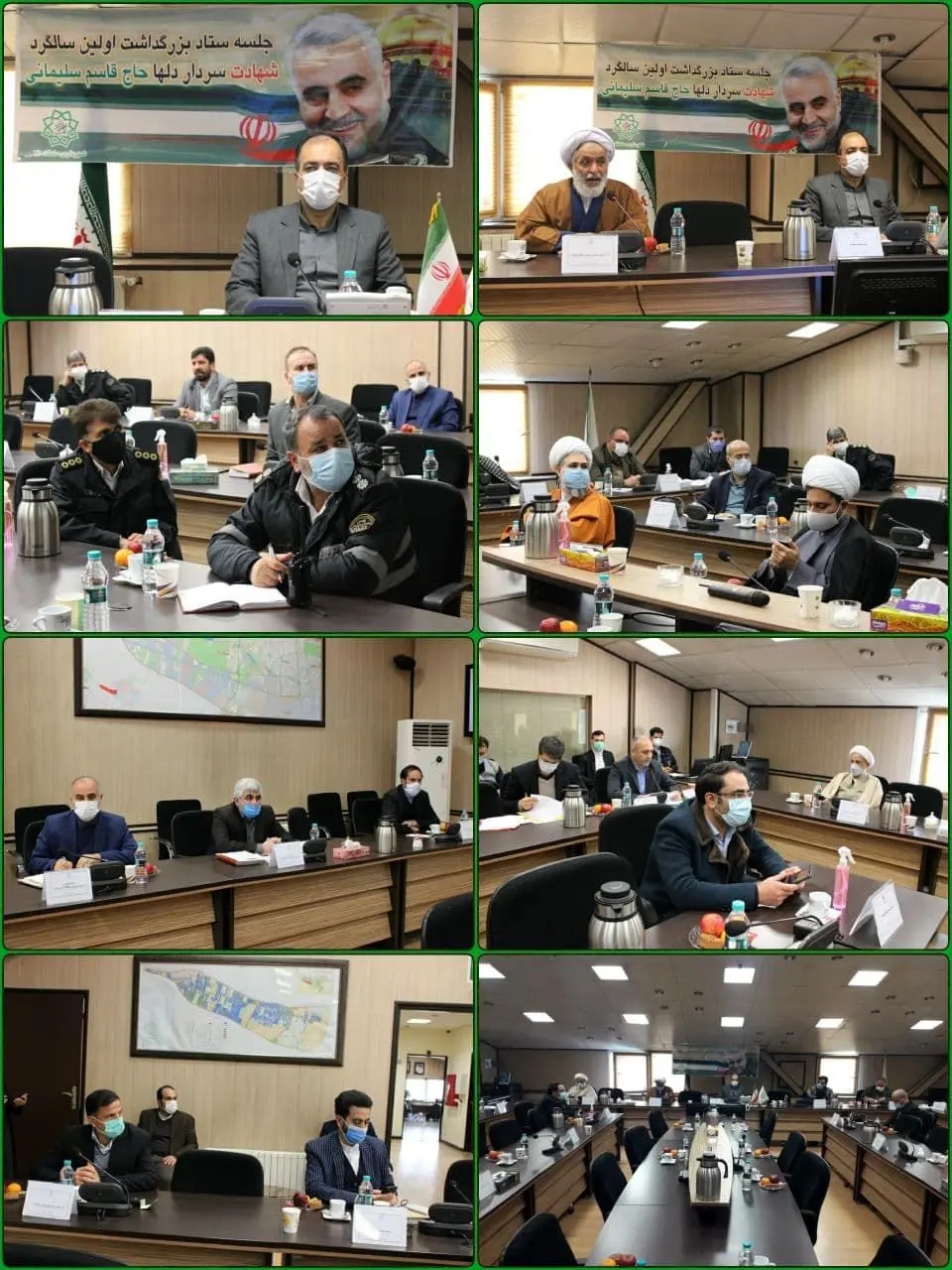  ستاد بزرگداشت اولین سالگرد شهادت "سردار دلها" شهید حاج قاسم سلیمانی در منطقه۲۱ برپا شد

