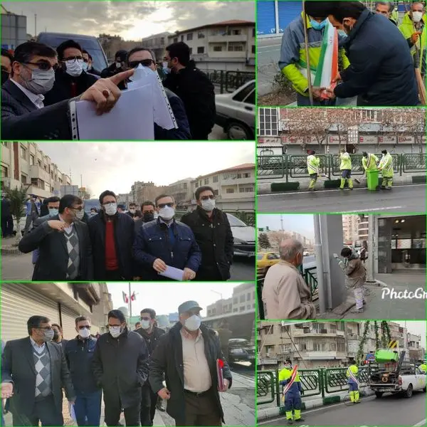 بازدید مدیر کل امور مناطق از آماده سازی محورهای مراسم ۲۲ بهمن

