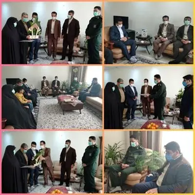 سرکشی و دیدار با خانواده شهید محمود آقا زیارتی از شهدای والا مقام ۸ سال دفاع مقدس