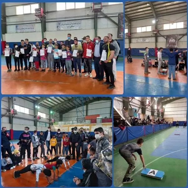 رقابت 165  نوجوان منطقه 15 در رشته آمادگی جسمانی