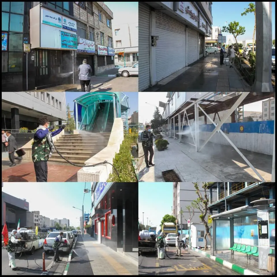 حضور فعال بسیجیان منطقه۹ در "رزمایش همدلی"

