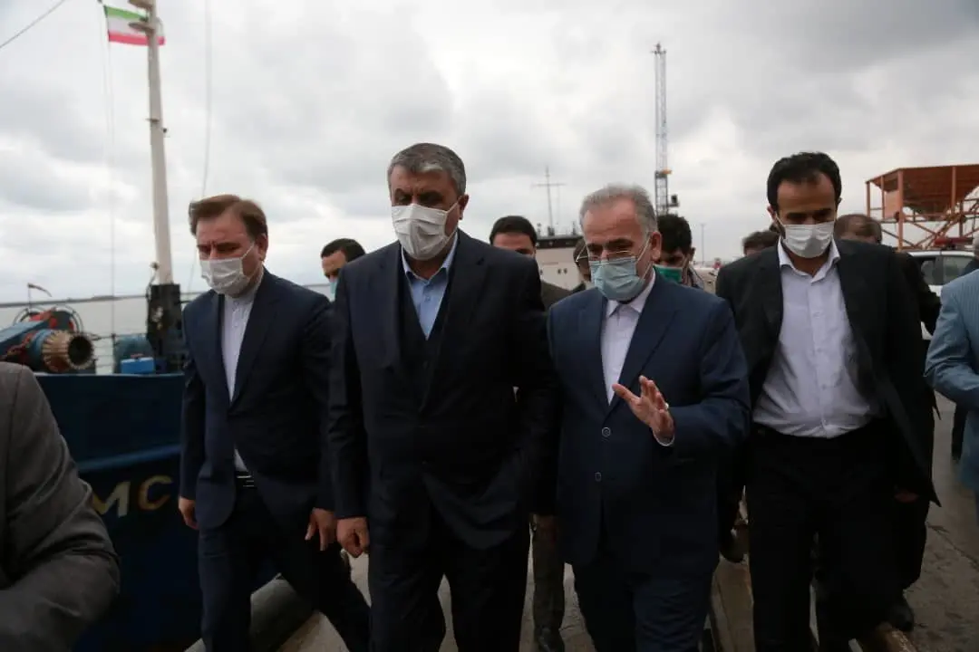 بازدید وزیر راه و شهرسازی از طرح های زیرساختی و توسعه ای منطقه آزاد انزلی

