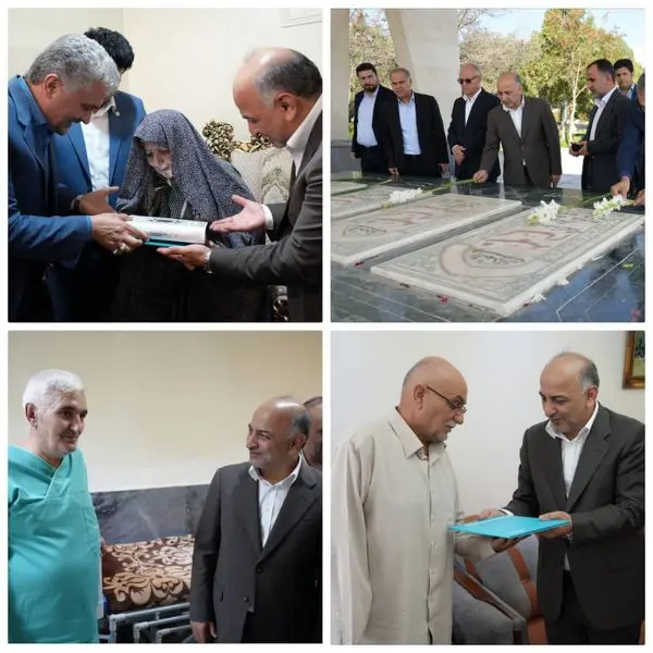 مدیرعامل بیمه دی در سفر به اردبیل با خانوادههای معظم شهدا دیدار کرد