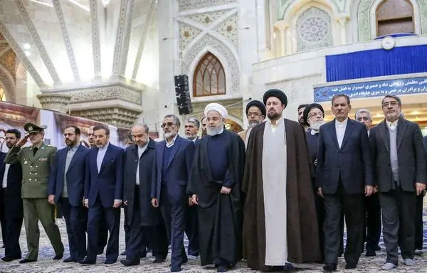 تجدید میثاق اعضای هیات دولت با آرمانهای امام راحل