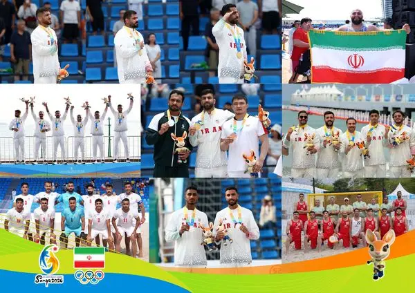 ایستادن بر سکوی سوم آسیا با 9 طلا و یک نقره