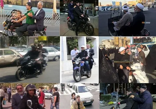 سیاستمداران و هنرمندانی که بدون کلاه ایمنی سوار بر موتور می شوند!+عکس