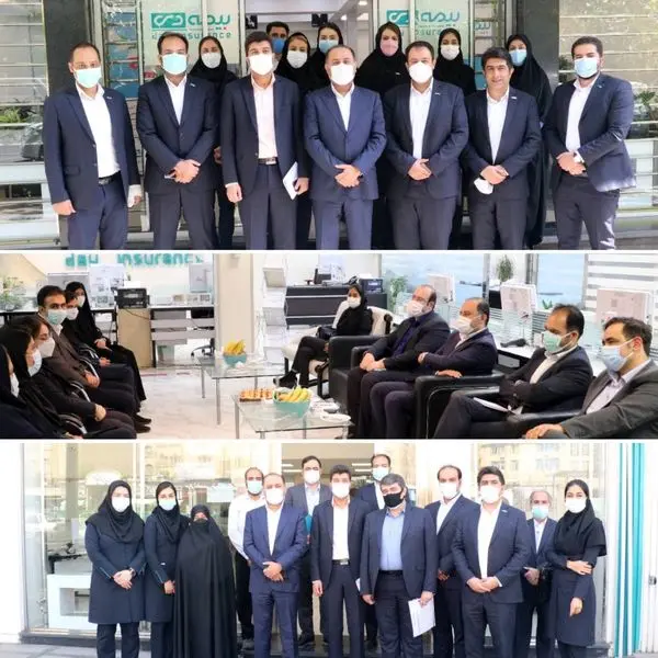 بازدید مدیرعامل شرکت بیمه دی از شعب تهران