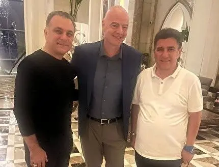 دیدار قلعهنویی و ماجدی با اینفانتینو، اسکالونی و فلیک