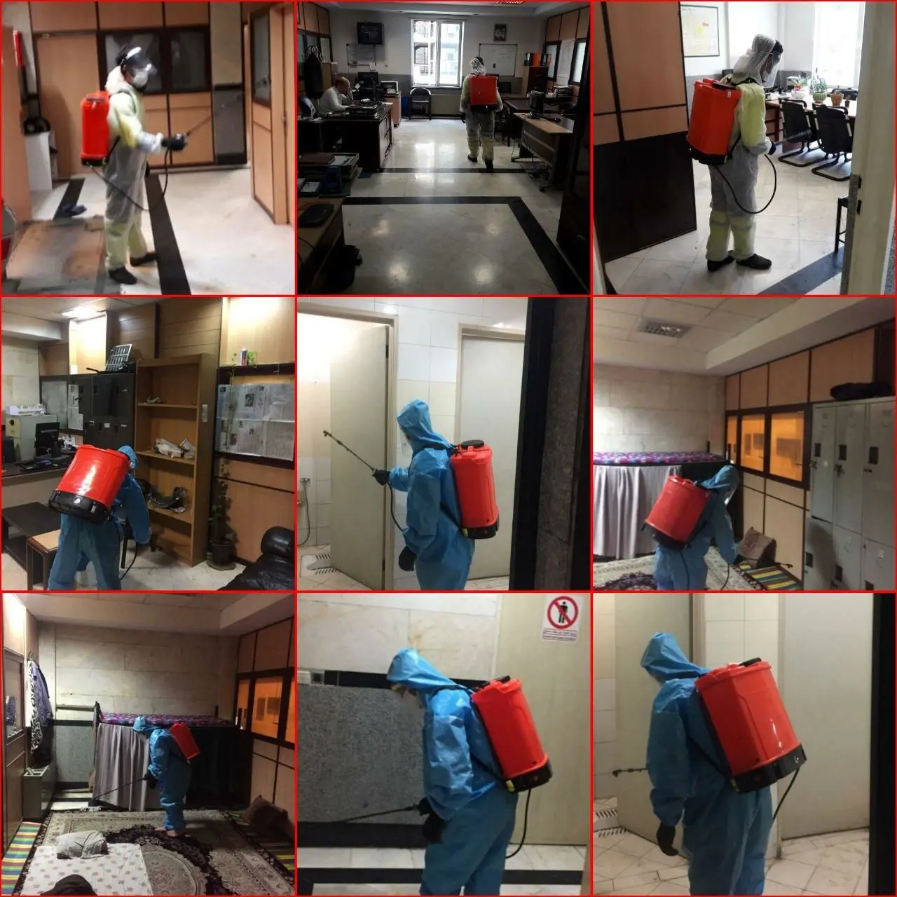 ضدعفونی مستمر اسکان های کارگری مستقر در ناحیه یک

