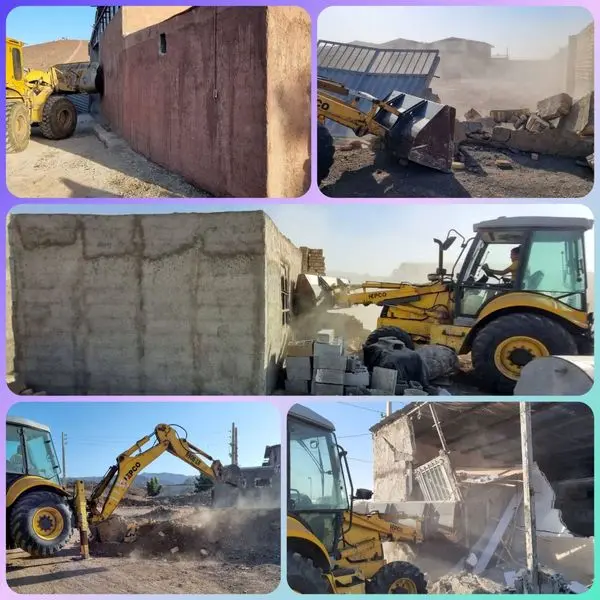 آزادسازی حدود یک هکتار از اراضی حریم ناحیه 8 منطقه ۱۵

