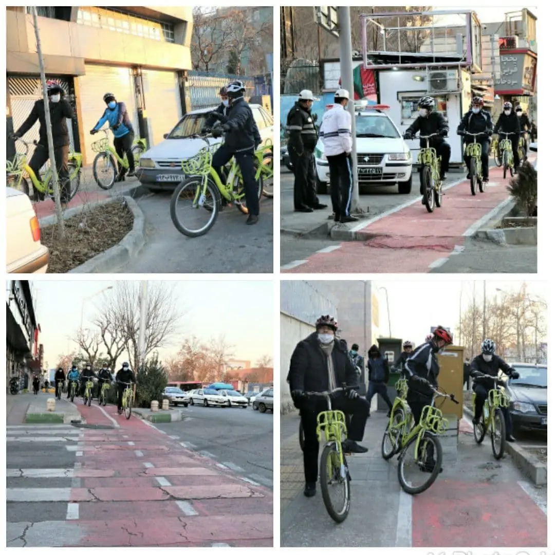 پیمایش محلات غرب پایتخت با دوچرخه توسط مدیران شهری منطقه۹

