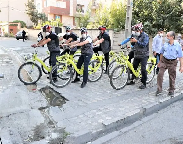 پیمایش  36000 متری با دوچرخه در محلات منطقه۹