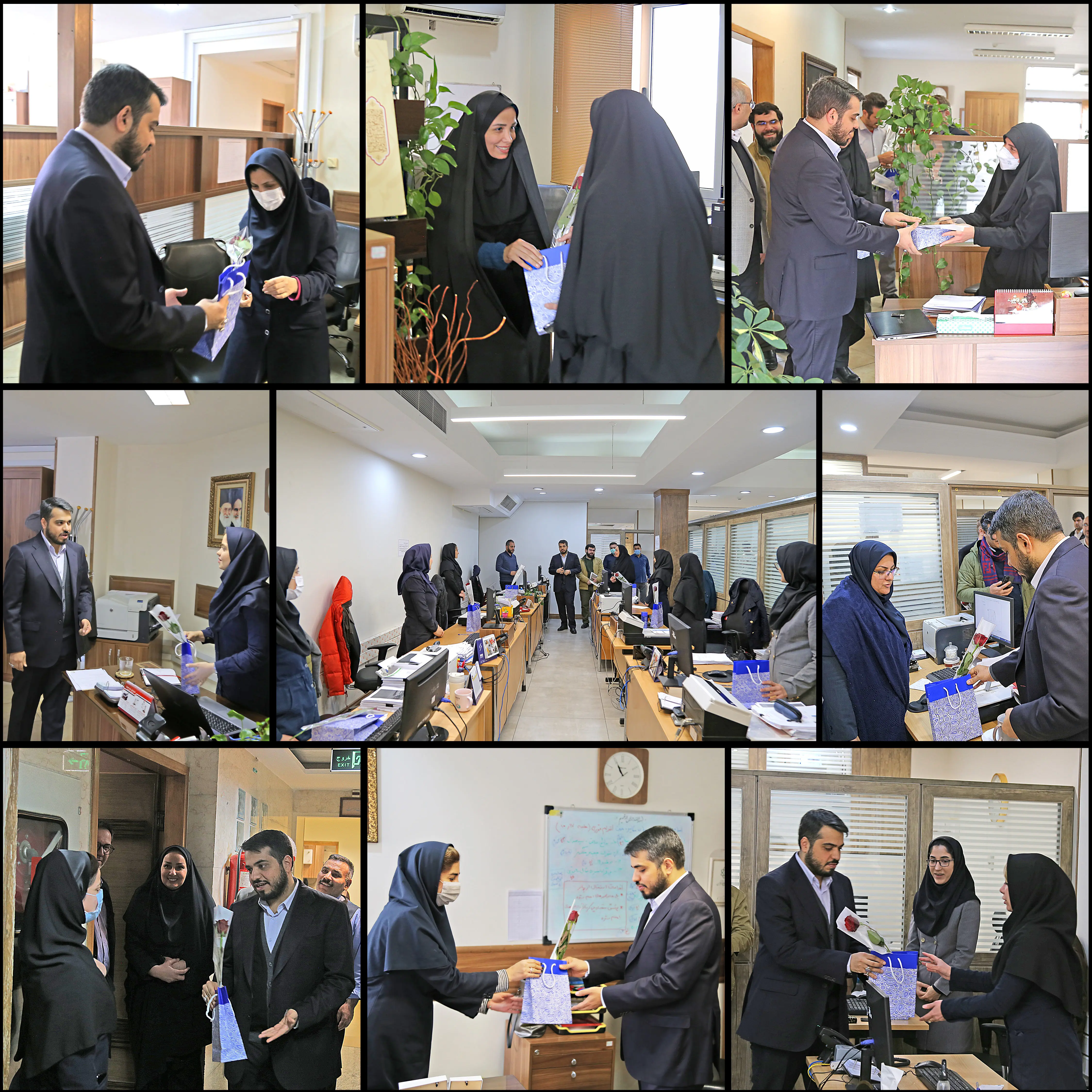  تجلیل از بانوان شاغل در سازمان زیباسازی شهرتهران به مناسبت میلاد بانوی کوثر

