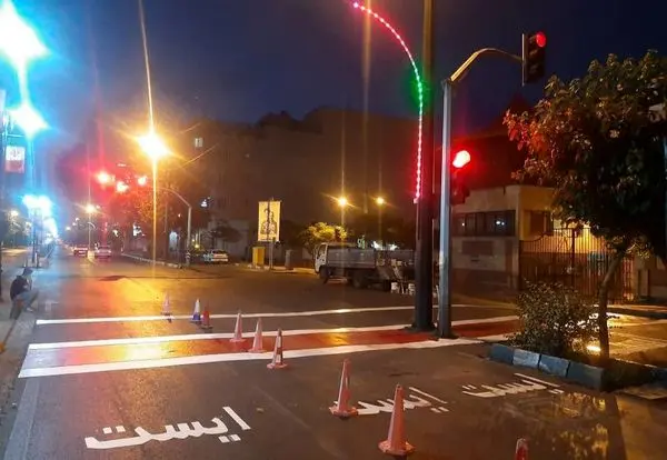 ارتقاء ایمنی معابر با اجرای خط‌کشی‌ها و نصب تجهیزات ترافیکی در منطقه ۱۳

