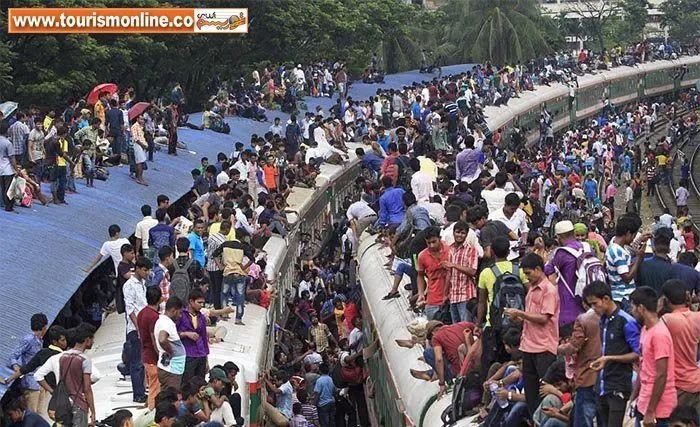 عجیب و غریب ترین قطار دنیا با مسافرانی خاص+عکس