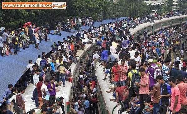 عجیب و غریب ترین قطار دنیا با مسافرانی خاص+عکس